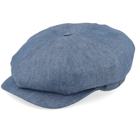 Wigéns - Azul flatcap Gorra - Retro Cap Denim Blue Newsboy Flat Cap @ Hatstore