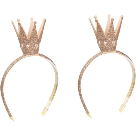 2 stk Piger Skinnende Krone Hårbånd Guld Prinsesse Krone Hårbånd Bryllup Fest til Piger Børn Børn Halloween Jul Fødselsdag