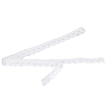 Blonderibbon med klart mønster, elegant stil, gjenbrukbar, DIY-laging, sytilbehør for scrapbooking, sløyfe, hvit