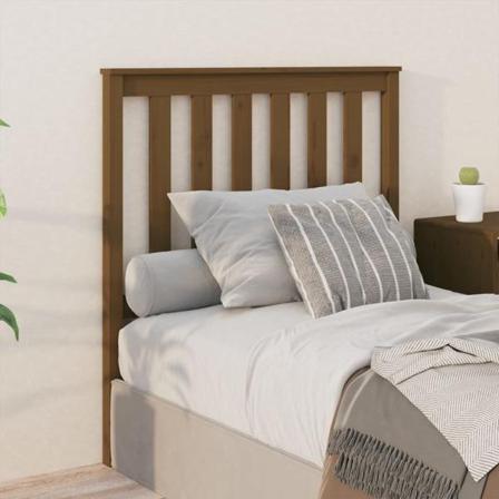 Vidaxl Sänggavel Honungsbrun 96x6x101 Cm Massiv Furu Brun