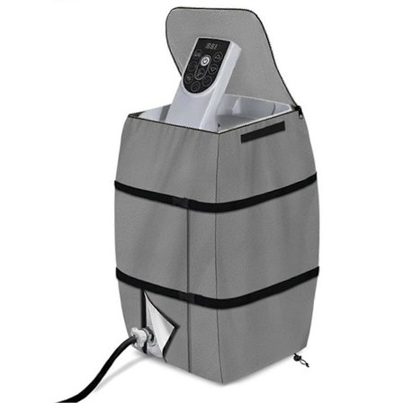 Boblebad Pumpe Deksel med Glidelåsåpning Vanntett Støvtett Spa Varmere Isolert Pumpe Deksel for Vinter