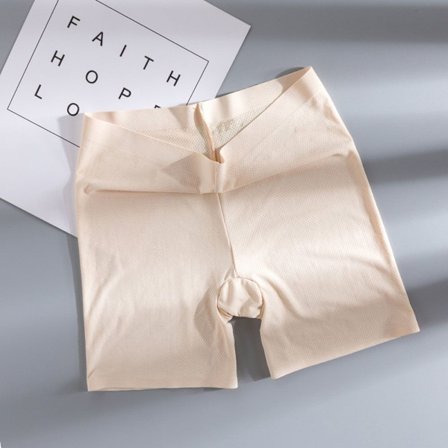 Summer Ice Silk Andas Plus Size Seamless Pants BEIGE M