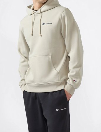 Champion Hooded Sweatshirt - Beige - L