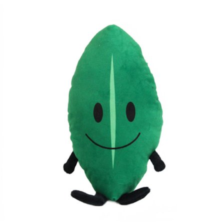 Stor spil kattebamse med kode kæledyr simulator kattebamse legetøj (grønne blade)