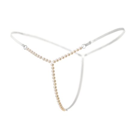pearls massage dam trosor beading g-string bikini micro