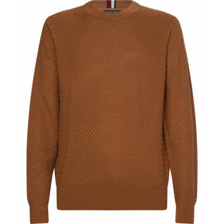 Tommy Hilfiger, Knitwear Bruin, Heren, Maat:L