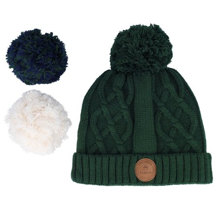 Cabaïa - Vihreä pom Beanie - Appletini Dark Green Pom @ Hatstore