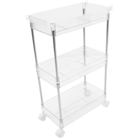 Badrum Rullande Förvaringsvagn med Hjul Mobil Organizer