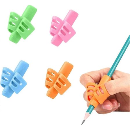 Silikongrep for penn for skriving, penneholder, skrivehjelp, trekantet skrivehjelp, gummi for førskolebarn, voksne og spesielle behov_MGF
