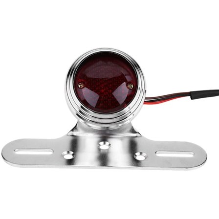 Punainen LED-takavalo Chopper Bobberille, Jarruvalo, DEBUNS