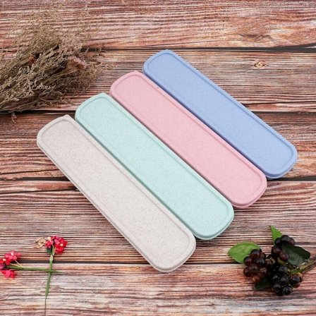 Bærbar bestikkboks, Reisebestikkoppbevaringsboks, Bestikkboks, Sett (Beige)