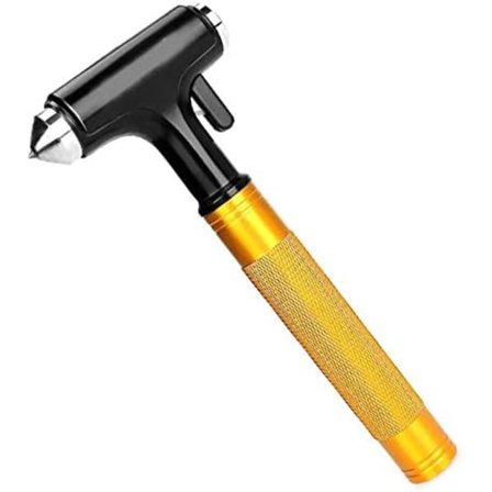 Premium Bilsafety Hammer - Nødvendig Flugtværktøj med Bilrude