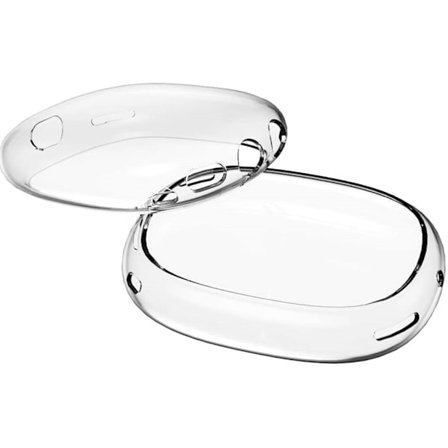 Hörlursfodral, kompatibelt med ett par AirPods Max, transparent.