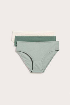 Kappahl | Brieftrosa 3-pack i bomull | Ljusgrön