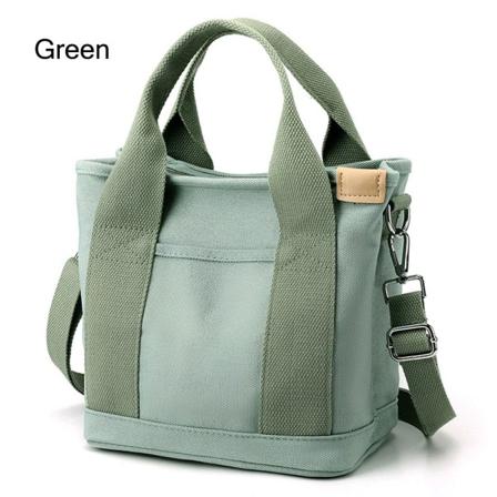Lerrets tøyveske Multi-Pocket GRØNN Green