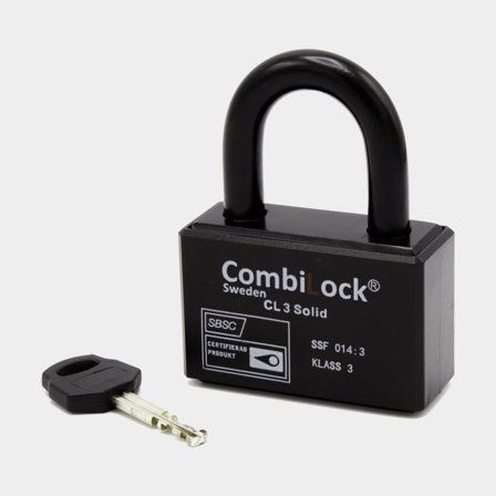 Cadenas Combilock CL 3 Solid, classe 3, Ø12 mm, noir