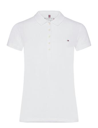 Heritage Short Sleeve Slim Polo T-shirts & Tops Polos Hvit Tommy Hilfiger