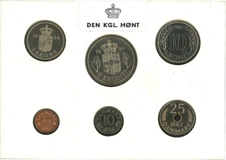 Danmark 1984 - Kgl. møntsæt - 2. sortering