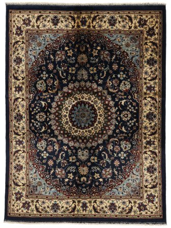 Handgeknoopt Kunduz Vloerkleed 146X196 Zwart/Bruin