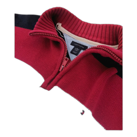 Randig tröja med dragkedja från Tommy Hilfiger