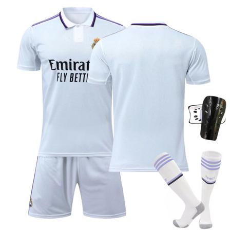 2022 Champions League Real Madrid Hemma Höstdräkt - Vit S