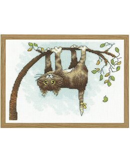 Broderikit Billede Gal kat - Arti Balta