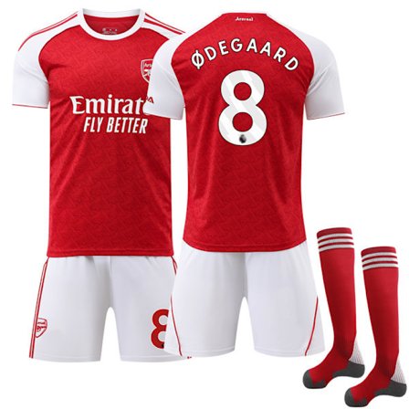 2526 Arsenal Hemma Barn Fotbollströja Kit med Strumpor Nr 14 Gyökeres 26!
