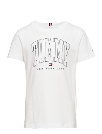 Bold Varsity Logo Tee S/S T-shirt Hvid Tommy Hilfiger