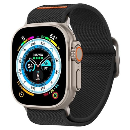 Spigen Apple Watch 7/8 (45/49mm) Armband Fit Lite - Svart