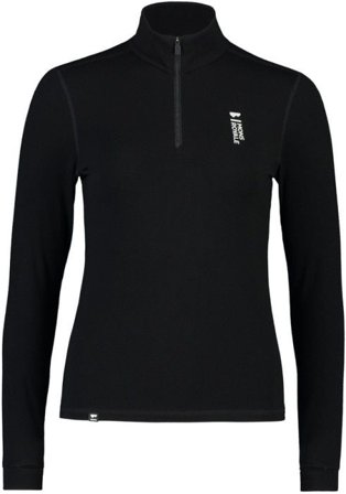 Mons Royale W's Cascade Merino Flex 200 1/4 Zip Black
