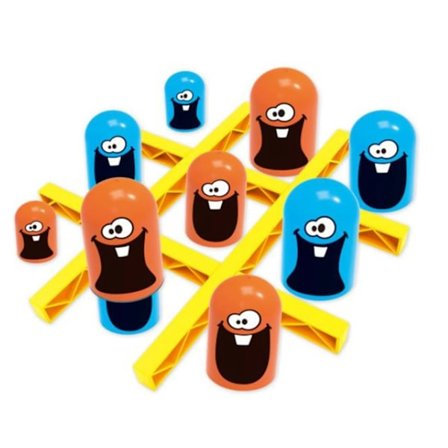 2 spillere Tic Tac Toe Big Spis Små Gobble Brætspil Forældre-barn Interaktiv Konkurrence Match Fest spil
