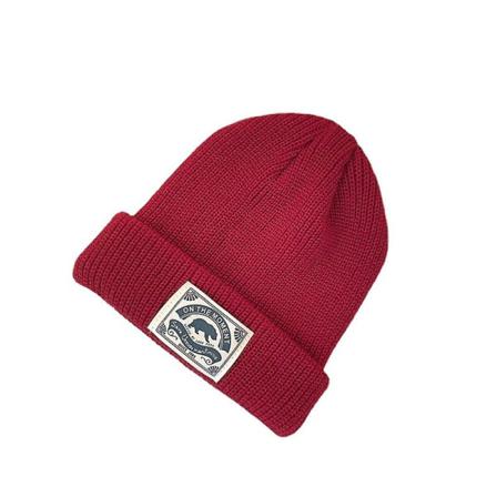 Rosalind Retro Polar Bear Unisex Vuxen Stickad Mössa Varm Mössa Crimson