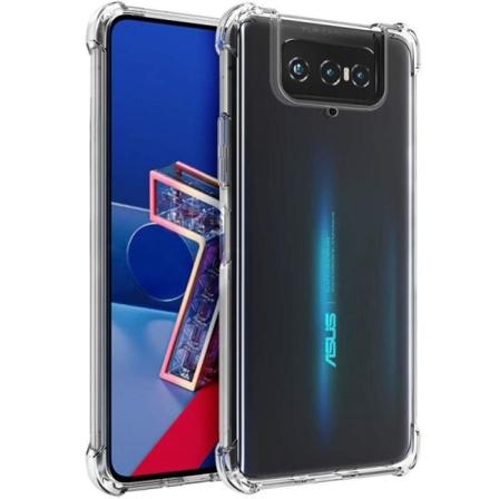 Zenfone 7 Pro Stötdämpande Silikon Skal Shockr Transparent