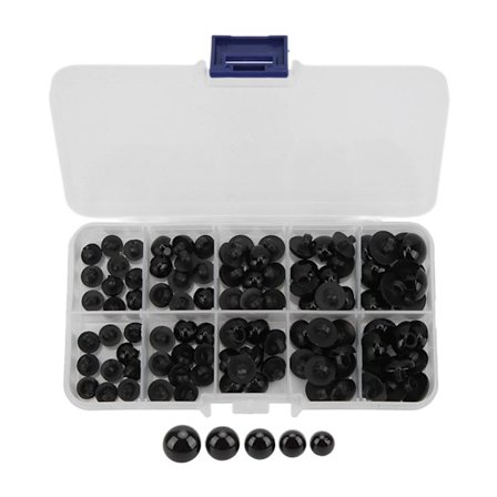 100 st Säkerhetsögon Multipla Storlekar Praktiska Resin Hållbara Stadiga Bred Användning Pysselögon KnapparB