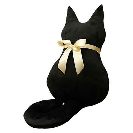 Plyslegetøj ryg kat pude sløjfe kat dukke gave fødselsdagsgave dukke-lingling}