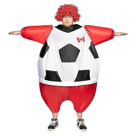 Fotball Oppblåsbar Bekledning Fotballkamp Landslag Oppblåsbare Klær Festival Party Maskotdrakt Halloween Cosplay Kostyme