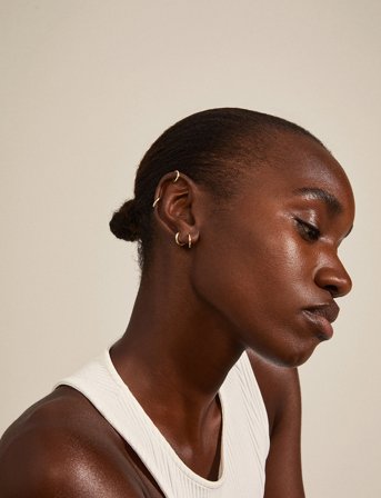 Pilgrim Ariella Recycled Hoop Earrings 2-In-1 Set - Gold - ONE SIZE