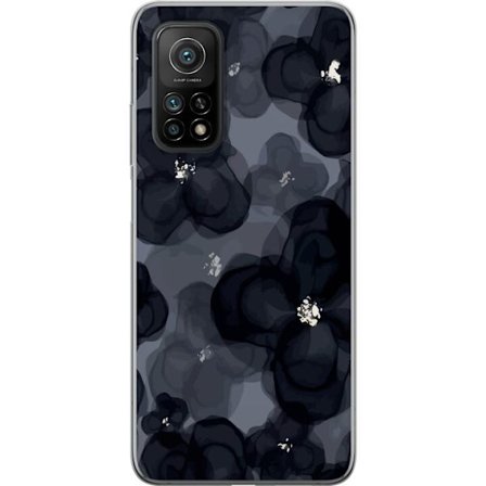 Yhteensopiva Puhelinkuori Xiaomi Xiaomi Mi 10T 5G Abstrakti tummanvärisellä kukkakuviolla, jossa on elegantti ja dramaattinen tunnelma