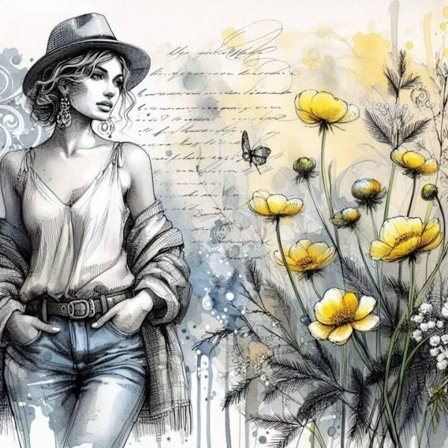 Vackra Kvinnor Poster A4