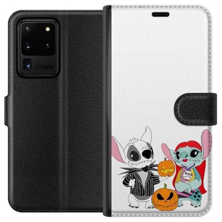 Samsung Galaxy S20 Ultra Lompakkokotelo Stitch perhe addams