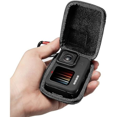 Bärväska för GoPro 10/9/8/7, Mini Hard Shell Bärväska Sade Bärbar Reseförvaring - Svart