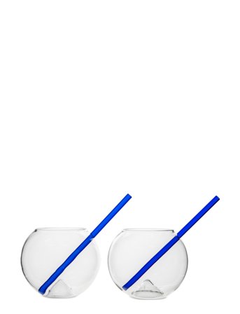 Byon | Glass With Straw Magaluf 2-Pack | 45 CL