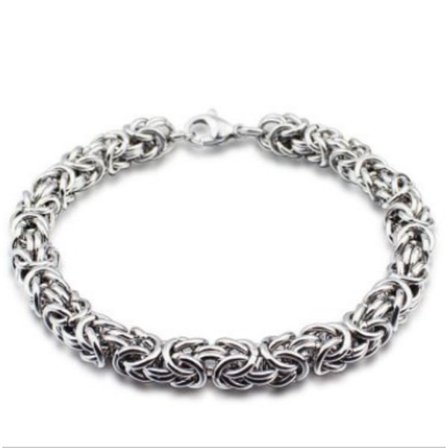 Kejsarlänk armband i Stål som håller färgen livet ut!