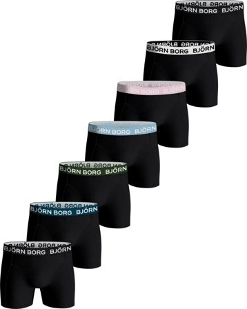 Björn Borg Men's Essential Boxer 7-pack Men undergarment Black M