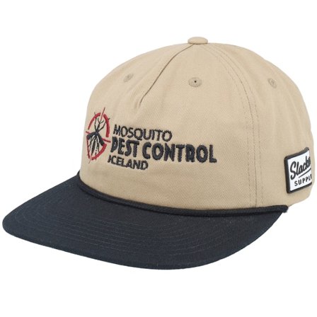 Slacker Supply - Bege snapback Boné - Mosquito Pest Control Iceland Rope Khaki/Black 5-panel Snapback @ Hatstore