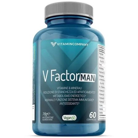 V-Factor Man (60 cpr) - Vitamine e minerali uomo