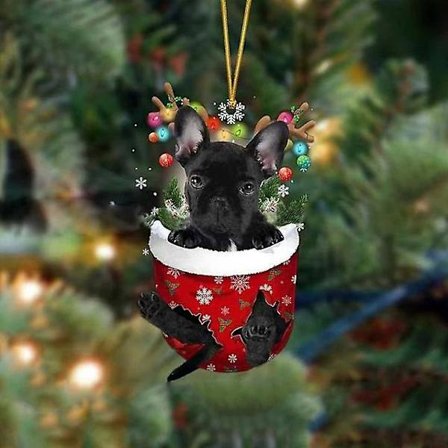 Söpö Koiran Ripustuskoriste Kotiin, Puun Ripustuskoriste Koti Sisustus Ikkuna Auton Koriste Uusi Vuosi 2024