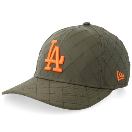Kinder New Era - MLB Grün adjustable Cap - Kinder Los Angeles Dodgers Quilted 9FORTY Olive Green/Orange Adjustable @ Hatstore