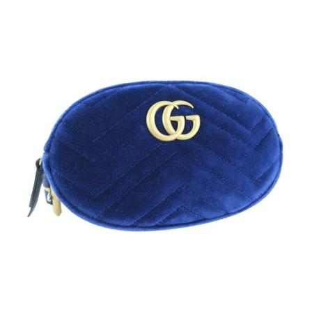 Gucci Vintage, Pre-owned Clutch Blauw, Dames, Maat:ONE Size,suede