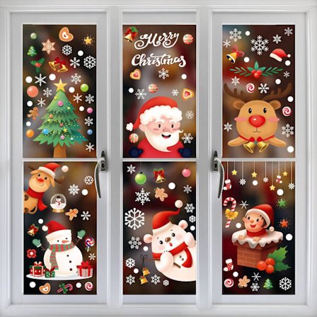 Jul fönsterdekaler glas fönsterdekaler heminredning, 242 Pi